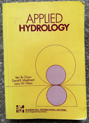 Applied Hydrology (Civil Engineering) - Paperback By Chow