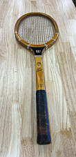 Vintage Wilson Don Budge Finalist Strata-Bow Wood Tennis Racquet 1940s-50s