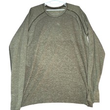 Lululemon Metal Vent Tech 2.0 Polyester Mens XL Green Long Sleeve Running Shirt