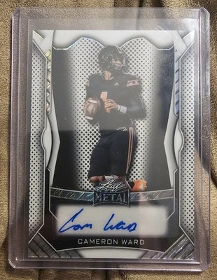 2025 Leaf Metal Cam Ward SP Rookie Auto /65 TENNESSEE TITANS White