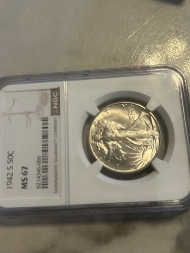 1942 s NGC Ms 67 Walking Liberty Half Priced Way Below Bid Check My Listings😊