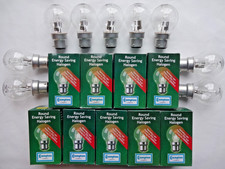 9x 18w (= 25w ) B22 Bayonet Clear Globe Golfball Round Bulbs Old Type Fashioned