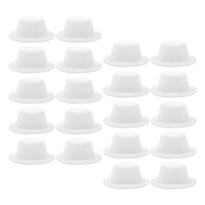 20 Pcs Handmade Top Hat Miniature Hats for Crafts DIY Accessories