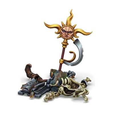 Burnt Magician Ruins | Arcane Magic Remains Miniature for Fantasy Tabletop,