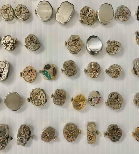 60 Lot Lady's Watch Movements For Parts Repair Replacement Hamilton Bulova Elgin - Picture 21 of 23