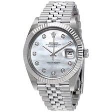 Rolex Oyster Perpetual Datejust White MOP Diamond Dial Men's Watch 126334MDJ
