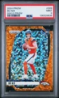2024 Prizm Football Bo Nix #309 Rookie RC Orange Disco PSA 9