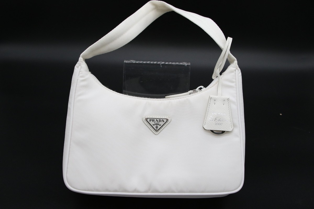 Prada Re-Edition 2000 Mini Bag 1NE515 White Nylon | eBay