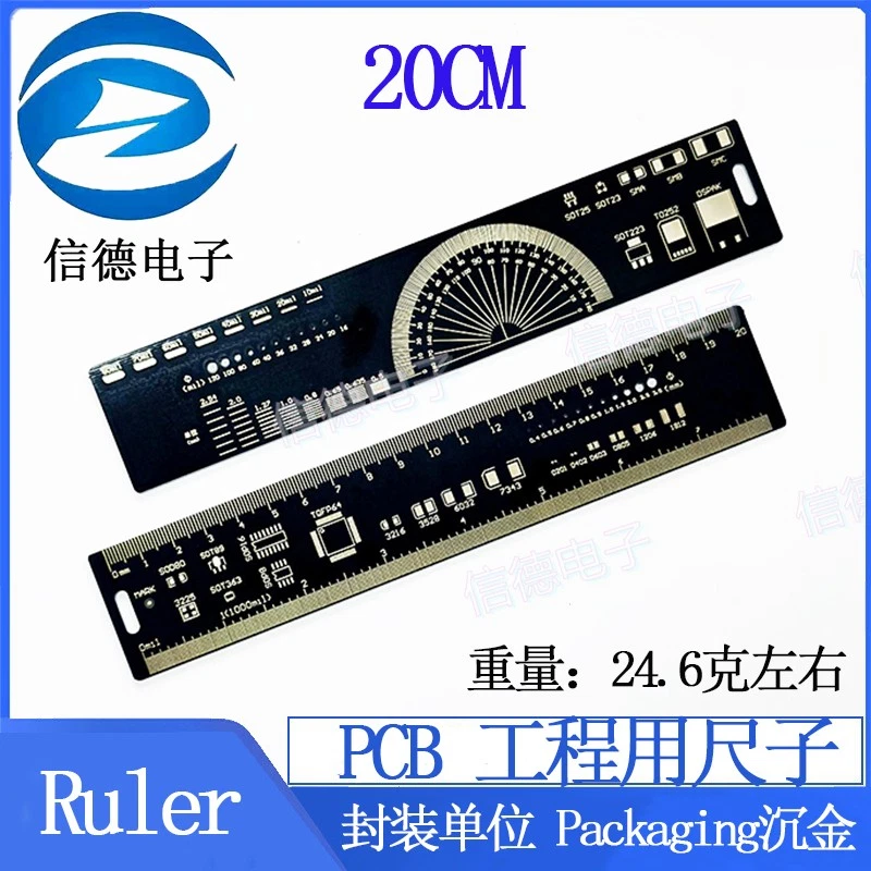 Regla PCB de 2 piezas regla de ingeniería unidad de embalaje embalaje 15CM/20CM/25CM#TT Foto 3 de 4