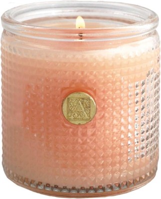 Tangerine Dreams Aromatique Textured Glass 6 oz Scented Jar Candle