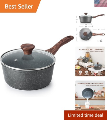 #ad #ad Easy Clean 1.5 Quart Swiss Granite Nonstick Saucepan with Stay Cool Handle $39.99