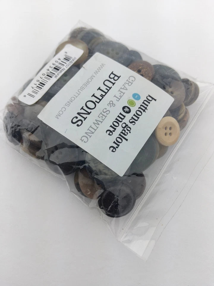 Buttons Galore &More Craft Sewing Buttons Natural Assorted - Image 4 of 4