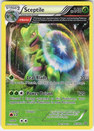 Sceptile 9/160 Holo Rare Primal Clash Pokemon Lightly Played