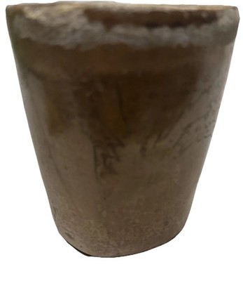 TOHONO O'ODHAM PAPAGO AZ Clay Bowl Pottery Handmade Native American  4.1 Tall