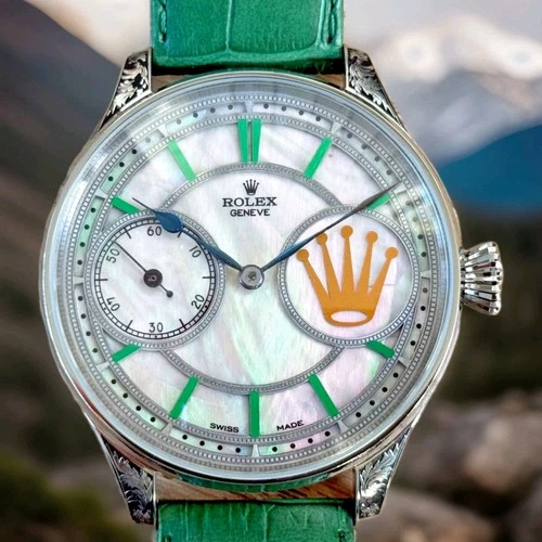 BEAUTIFUL VINTAGE ROLEX LEVER MOVEMENT IN A NEW QUALITY CASE, FULLY SERVICED.