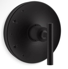 Kohler K-TS14423-4-BL Purist Valve Trim, Single Lever, Matte Black No Rough-In 
