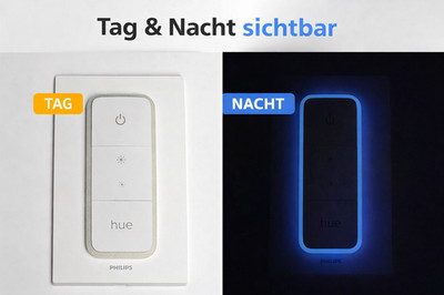 Glow Ring für Philips Hue Dimmer V2 - leuchtet im Dunkeln ohne Strom