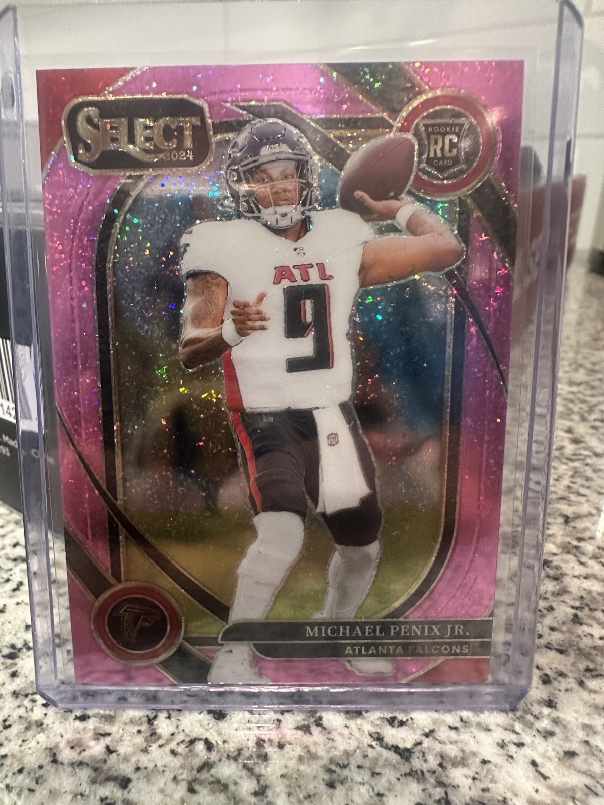2024 Select Michael Penix Jr RC Pink Glitter 15/15 Club Level