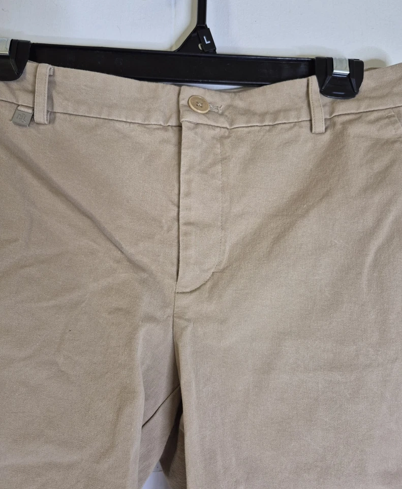 Pantalones Cortos Para Mujer Lauren Ralph Lauren Chino Caqui Beige Playa Paseo Marítimo Talla 8 Foto 3 de 4