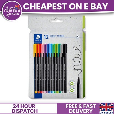 12 Stück Staedtler 334PB12P Dreieckige Fineliner Stifte Ausmalen Zeichnen Set