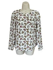 H&M Women's Multicolor Chameleon Print Blouse Size 4