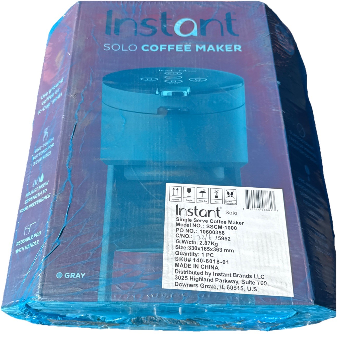 , Ground Coffee Pod Maker Sealed