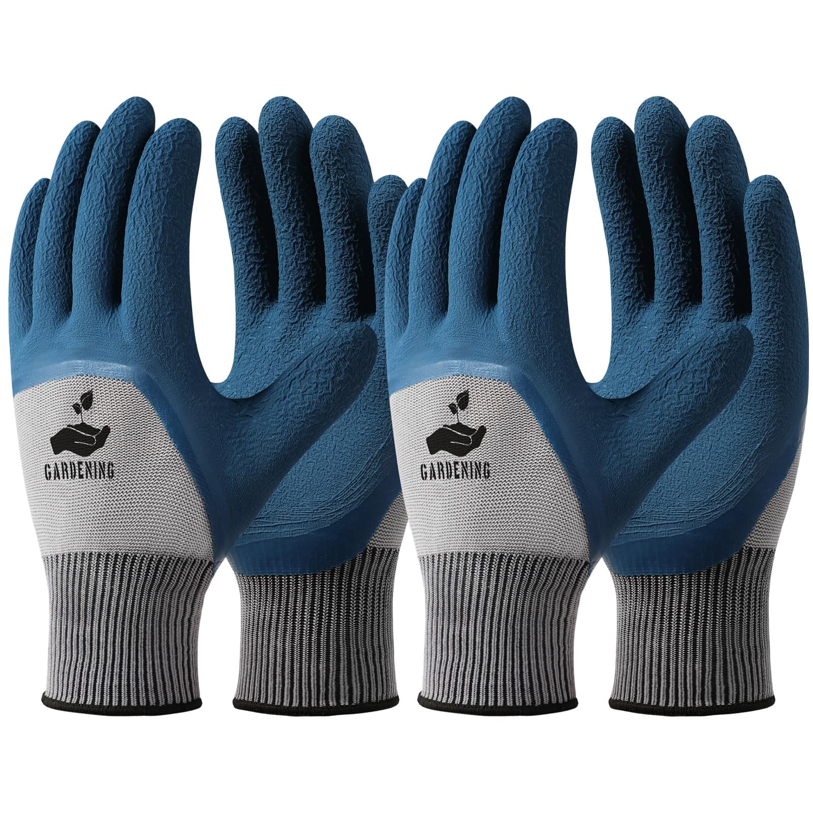 Breathable Latex Coated Garden Gloves for Women & Men - 6 Pairs Durable Work Gloves-image