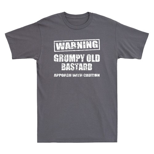 Waring Grumpy Old Bastard Approach With Caution Funny Saying Retro Men's T-Shirt - Imagen 6 de 8