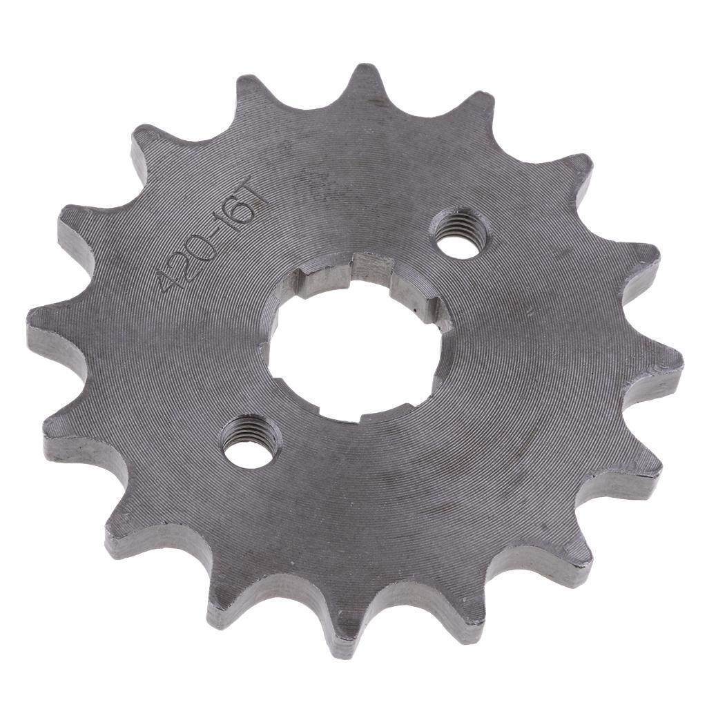 16T Teeth 17mm 420 Chain Front Sprocket Cog PIT TRAIL QUAD DIRT BIKE ATV BUGGY - Foto 3