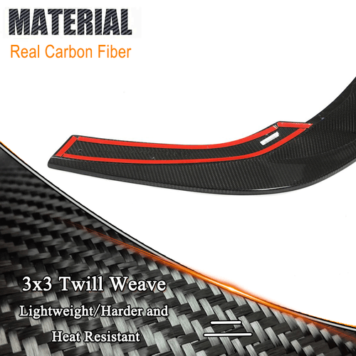 Labio delantero Dry Carbon labio del alerón espada alerón alerón delantero para Audi RS3 8Y  - Imagen 8 de 18