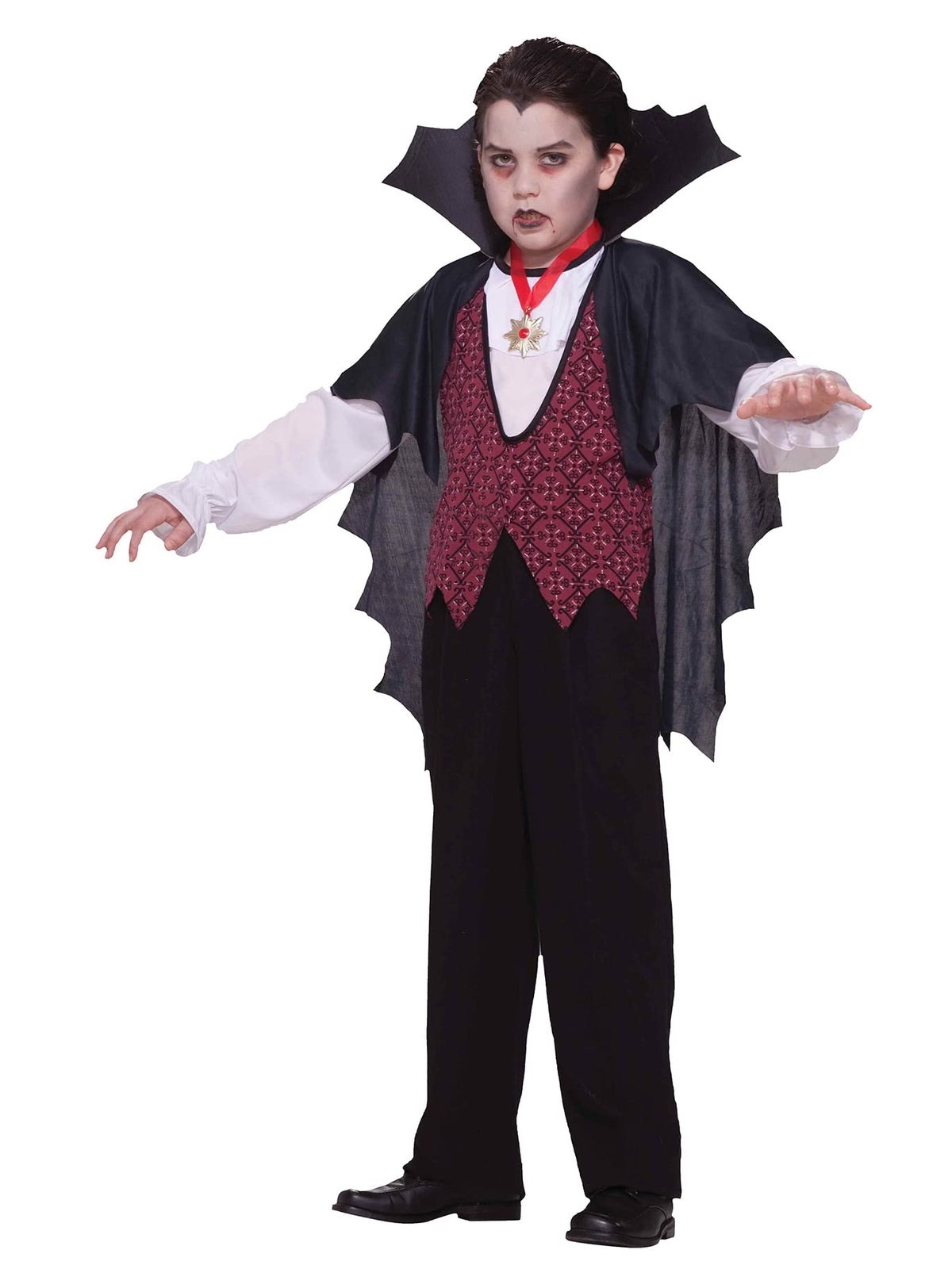 GEN - VAMPIRE - FANCY DRESS COSTUME (SIZE: 9-10) Unisex Costumes NUOVO