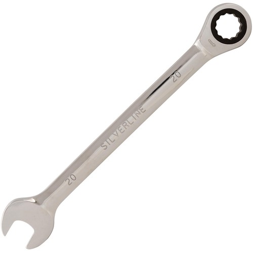 Silverline Ratchet Spanner Open End Ring Combination Ratchet Wrench 8-30mm - Picture 4 of 5