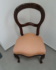 Coppia di sedie in legno di noce antiche fine '800 due poltrone d'arredo