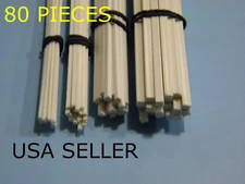 STYRENE SQUARE BAR - 80 PIECE ASSORTMENT - 4 SIZES