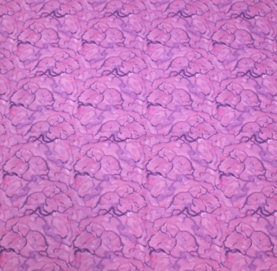 Soft Swirl Magenta Cotton Fabric One Yard by Orchid Fancy Clothworks