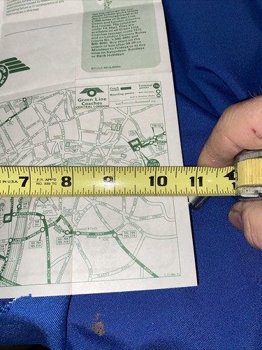 1972 Green Line Coach/Bus Routes-Greater London England Metropolitan Area - Picture 3 of 9