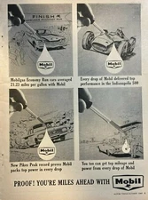 1960 Advertisement Mobil Gasoline Your Miles Ahead With Mobil Gasoline