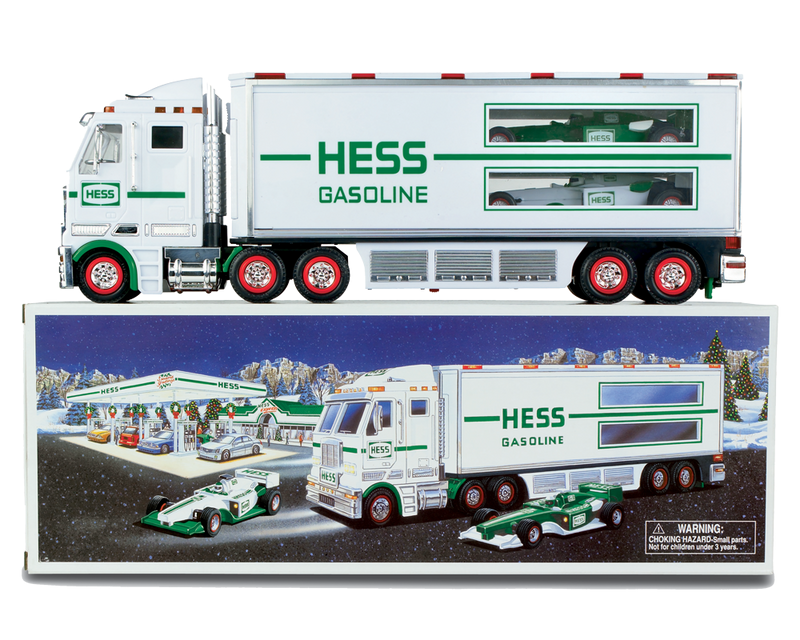 NEW 2003 Hess Toy Truck And Race cars In Original Box and Bag