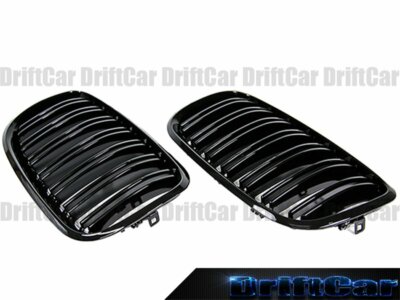 All Glossy Black M-T Style Fence Front Grille Fit with 08-13 E70 E71 X5 X6 Model