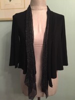 S Nic & Dom Black Jacket Shrug Formal Metallic S Nic & Dom Black Jacket Shrug Formal Metallic