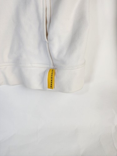 Nike Livestrong Women’s Jacket White Yellow Black Dri Fit Full Zip Hoodie Large - Picture 4 of 7