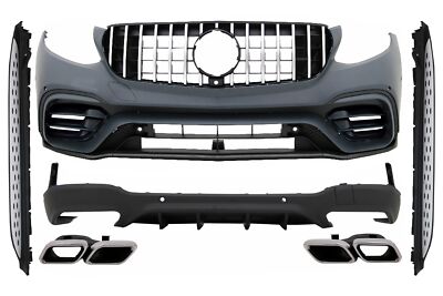 Bodykit für Mercedes GLC SUV X253 15-07.19 GLC63 Design Trittbrettern Stoßstan