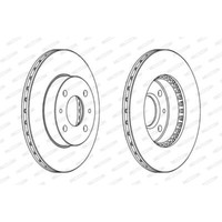 Ferodo 2X Bremsscheibe Vorne Ø247 Mm BelüFtet FüR Nissan Almera I Hatchback N15