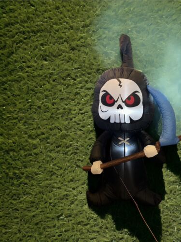 6 Foot Halloween Inflatable Ghosts Grim Reaper Yard Party Decoration Blowup - Afbeelding 1 van 5