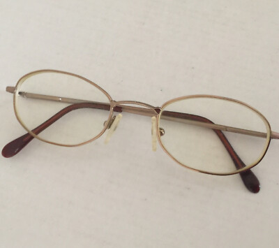 Infinity Eyeglasses oval Matt gold metal Frames size 48[]21  135  Made in Italy