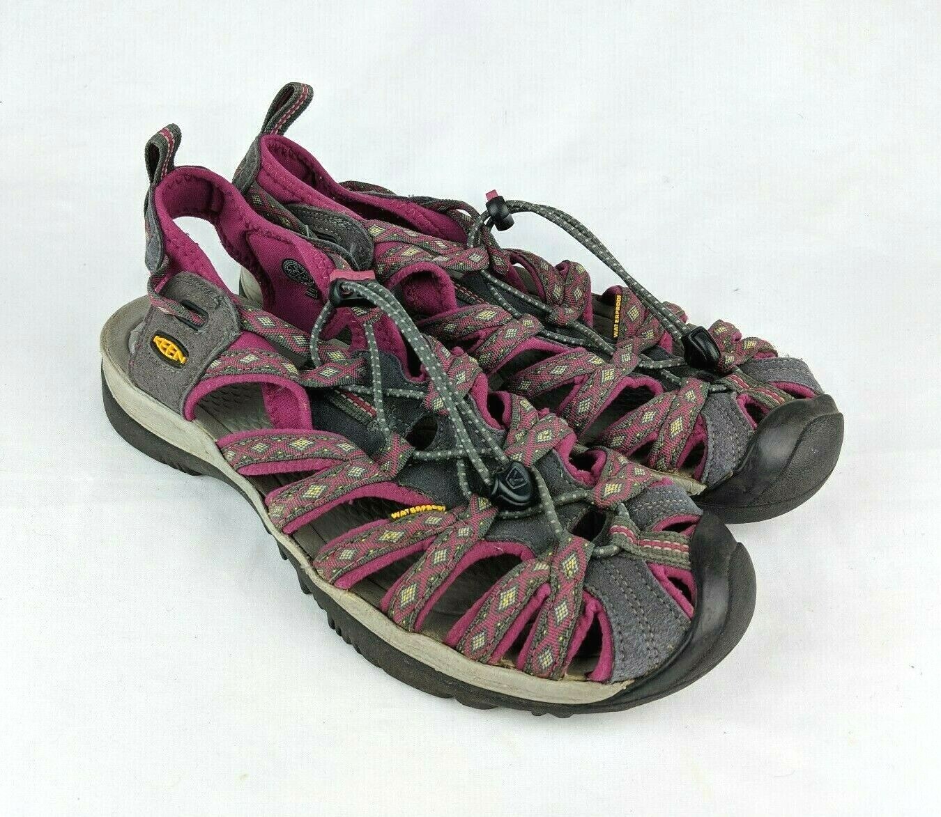 Keen Whisper sandalo impermeabile punta chiusa donna 10 grigio rosa outdoor escursionismo ottimo stato