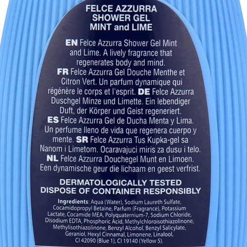 PAGLIERI Felce Azzurra Minze und Limette Duschgel 12x 400ml - vorratspackung - Bild 5 von 6
