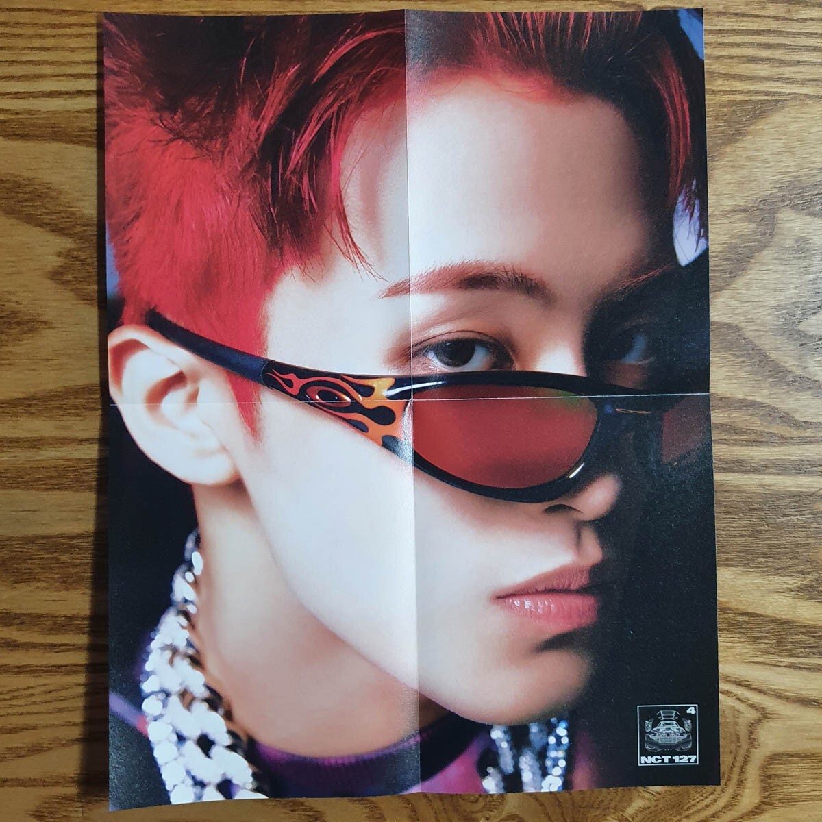 Mark Official Folded Poster NCT 127 The 4th Album 2 Baddies