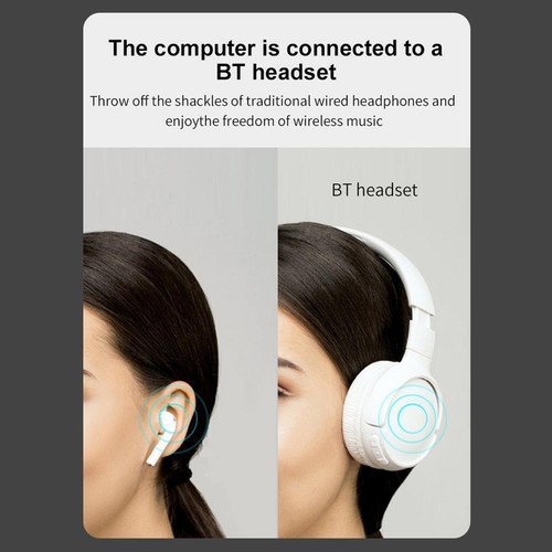 USB Bluetooth Dongle Adapter 5.3 Wire less Spe akers Audio Receive PC L6H2 - Afbeelding 7 van 12