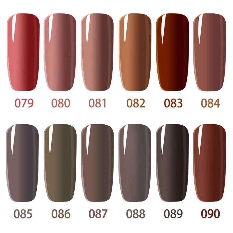 MTSSII 6ml Autumn Brown Color Gel Nail Polish Coffee Color Series Semi  Permanent UV Gel Chocolate Fall Winter Gel Nail Polish Collection | Wish